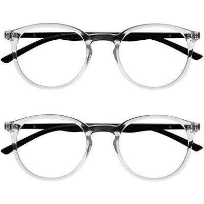 Gafas de Ordenador Opulize con Filtro de Luz Azul - Marco Redondo Delgado Gafas de Ordenador Opulize con Filtro de Luz Azul - Marco Redondo Delgado