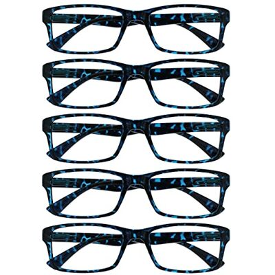 Gafas de lectura Opulize Tortuga azul - Unisex +2,00 Gafas de lectura Opulize Tortuga azul - Unisex +2,00