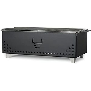 YAK GRILLS Hibachi Parrilla de carbón fácil de usar, segura para mesa al aire libre, ideal para viajes, camping, patio, balcón, hecha de acero inoxidable, funciona hasta 750ºF (negro mate) YAK GRILLS Hibachi Parrilla de carbón fácil de usar, segura para mesa al aire libre, ideal para viajes, camping, patio, balcón, hecha de acero inoxidable, funciona hasta 750ºF (negro mate)