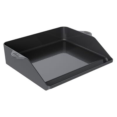 RÖSLE Placa de plancha para barbacoa de hierro fundido esmaltado en porcelana para carne, verduras y piezas pequeñas, borde extraalto, 47x36.5 cm, negro RÖSLE Placa de plancha para barbacoa de hierro fundido esmaltado en porcelana para carne, verduras y piezas pequeñas, borde extraalto, 47x36.5 cm, negro