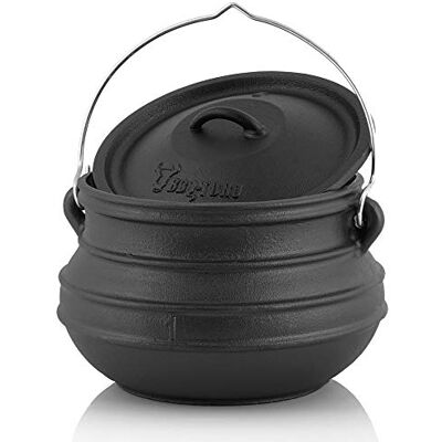 BBQ-TORO Potjie l Elección de Diferentes tamaños l Cacerola de Hierro Fundido l Horno holandés sudafricano BBQ-TORO Potjie l Elección de Diferentes tamaños l Cacerola de Hierro Fundido l Horno holandés sudafricano