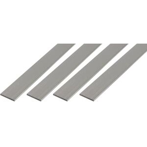 Alberts GAH- 473709 Perfil BA plano en aluminio de calidad premium, longitud 1 m, ancho 30 mm, juego de 4 Alberts GAH- 473709 Perfil BA plano en aluminio de calidad premium, longitud 1 m, ancho 30 mm, juego de 4