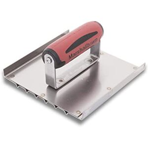 Marshalltown cortador de ranuras escalonadas de seguridad, 6 ranuras, D 5 mm, L 3 mm, A 19 mm, mango Durasoft, acero inoxidable, dimensiones: 152x152 mm Marshalltown cortador de ranuras escalonadas de seguridad, 6 ranuras, D 5 mm, L 3 mm, A 19 mm, mango Durasoft, acero inoxidable, dimensiones: 152x152 mm