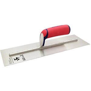 Jackson Tyzack Llaneta de acabado mejorada de acero inoxidable de 14", bordes predesgastados, hoja rectificada en cruz, esquinas redondeadas, empuñadura ergonómica de tacto suave Jackson Tyzack Llaneta de acabado mejorada de acero inoxidable de 14", bordes predesgastados, hoja rectificada en cruz, esquinas redondeadas, empuñadura ergonómica de tacto suave