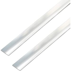 Alberts Barra plana, autoadhesiva, aluminio, diseño cromado, 1000 x 30 x 2 mm, juego de 2 unidades Alberts Barra plana, autoadhesiva, aluminio, diseño cromado, 1000 x 30 x 2 mm, juego de 2 unidades