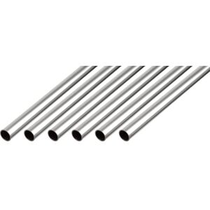 Alberts GAH- Tubo redondo 472573, aluminio, natural, 1000 x 15 x 1 mm, 6 unidades Alberts GAH- Tubo redondo 472573, aluminio, natural, 1000 x 15 x 1 mm, 6 unidades