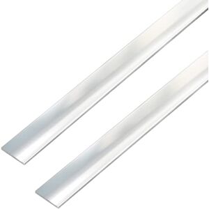 Alberts GAH- 488345 Barra plana autoadhesiva en aluminio de calidad premium en diseño cromado, longitud 1 m, ancho 25 mm, juego de 2 Alberts GAH- 488345 Barra plana autoadhesiva en aluminio de calidad premium en diseño cromado, longitud 1 m, ancho 25 mm, juego de 2