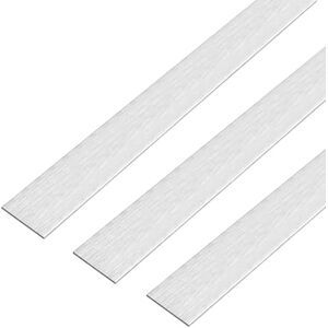 Alberts GAH- 488826 Barra plana autoadhesiva en aluminio de calidad premium, longitud 1 m, ancho 30 mm, juego de 3 Alberts GAH- 488826 Barra plana autoadhesiva en aluminio de calidad premium, longitud 1 m, ancho 30 mm, juego de 3