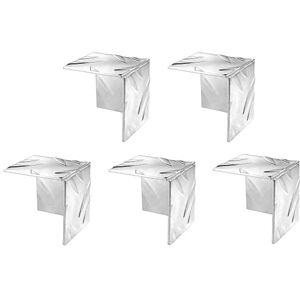 Alberts GAH- 467661 Protectores de esquinas Relieve estriado Aluminio, Natural, 29,5 x 29,5 mm Juego de 5 Alberts GAH- 467661 Protectores de esquinas Relieve estriado Aluminio, Natural, 29,5 x 29,5 mm Juego de 5