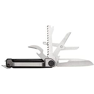 Gerber Navaja de bolsillo con 7 funciones, Multiherramienta con hoja lisa, Con tijeras y sierra, ArmBar Scout, Gris/Plata, Acero inoxidable/Aluminio, Gerber Navaja de bolsillo con 7 funciones, Multiherramienta con hoja lisa, Con tijeras y sierra, ArmBar Scout, Gris/Plata, Acero inoxidable/Aluminio,