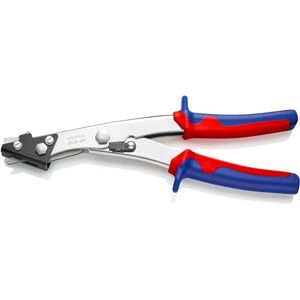 KNIPEX Cizalla para chapa Niquelado con mangos multicomponente 280 mm, KNIPEX Cizalla para chapa Niquelado con mangos multicomponente 280 mm,