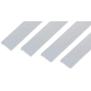 Alberts GAH- 492175 Perfil angular de aluminio, natural, 1000 x 40 x 10 mm, juego de 4 Alberts GAH- 492175 Perfil angular de aluminio, natural, 1000 x 40 x 10 mm, juego de 4