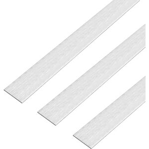 Alberts GAH- 488802 Barra plana autoadhesiva en aluminio de calidad premium, longitud 1 m, ancho 25 mm, juego de 3 Alberts GAH- 488802 Barra plana autoadhesiva en aluminio de calidad premium, longitud 1 m, ancho 25 mm, juego de 3