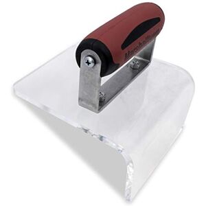 Marshalltown Llana escalonada de esquina exterior de , herramienta con mango Durasoft, acrílico, dimensiones: 143x133x70 mm, radio de 19 mm Marshalltown Llana escalonada de esquina exterior de , herramienta con mango Durasoft, acrílico, dimensiones: 143x133x70 mm, radio de 19 mm