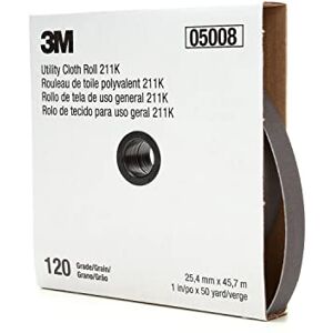 3M Rollo de paño de utilidad , óxido de aluminio, Length/Width 50 yds x 1 in, gris, 1 3M Rollo de paño de utilidad , óxido de aluminio, Length/Width 50 yds x 1 in, gris, 1