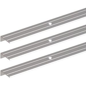 Alberts GAH- 490300 Perfil protector para borde de escalera, perforado, aluminio anodizado, 1000 x 24,5 x 20 mm, juego de 3 Alberts GAH- 490300 Perfil protector para borde de escalera, perforado, aluminio anodizado, 1000 x 24,5 x 20 mm, juego de 3