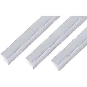 Alberts GAH- 489243 Perfil angular autoadhesivo, aluminio, esférico, 1000 x 20 x 20 mm, 3 unidades Alberts GAH- 489243 Perfil angular autoadhesivo, aluminio, esférico, 1000 x 20 x 20 mm, 3 unidades