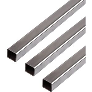 Alberts GAH- Tubo cuadrado 432522, acero, 1000 x 20 x 20 mm, 3 unidades Alberts GAH- Tubo cuadrado 432522, acero, 1000 x 20 x 20 mm, 3 unidades