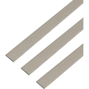 Alberts GAH- 488673 Barra plana autoadhesiva en aluminio de alta calidad en diseño de acero inoxidable, longitud 1 m, ancho 20 mm, juego de 3 Alberts GAH- 488673 Barra plana autoadhesiva en aluminio de alta calidad en diseño de acero inoxidable, longitud 1 m, ancho 20 mm, juego de 3