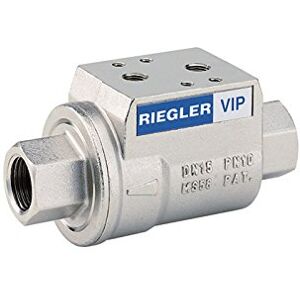 RIEGLER 103724-351.912 Válvula de bloqueo pneumat. bet., doble, NC, MS vern., NBR, Rp 1/2, 1 unidad RIEGLER 103724-351.912 Válvula de bloqueo pneumat. bet., doble, NC, MS vern., NBR, Rp 1/2, 1 unidad