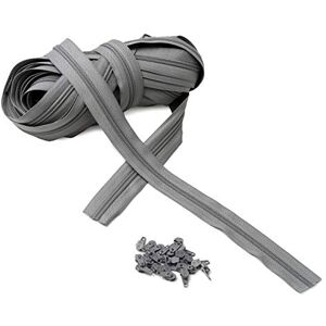 IPEA - Cremalleras de Cadena Continua 10m - Nylon + 25 Deslizadores - Cortable para Costura IPEA - Cremalleras de Cadena Continua 10m - Nylon + 25 Deslizadores - Cortable para Costura