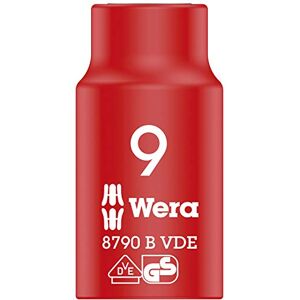 Wera 8790 B Llave de Vaso Zyklop VDE, Aislada, con Arrastre de 3/8", 9.0 x 46.0 mm Wera 8790 B Llave de Vaso Zyklop VDE, Aislada, con Arrastre de 3/8", 9.0 x 46.0 mm