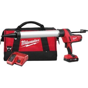 Milwaukee M18 Pistola de calafateo con tubo transparente (capacidad de 600 ml) Milwaukee M18 Pistola de calafateo con tubo transparente (capacidad de 600 ml)