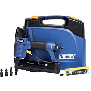 Rapid PRO PB131 18Ga Clavadora Neumática para Clavos No. 8, Con Mango Ergonómico y Carga Rápida, Profundidad Ajustable, Incluye Maletín de Transporte y 300 Clavos () Rapid PRO PB131 18Ga Clavadora Neumática para Clavos No. 8, Con Mango Ergonómico y Carga Rápida, Profundidad Ajustable, Incluye Maletín de Transporte y 300 Clavos ()
