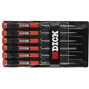 Dick 2160142 – 2 K Tipo de corte 2 Aguja Archivos, multicolor, 140 mm, juego de 6 piezas Dick 2160142 – 2 K Tipo de corte 2 Aguja Archivos, multicolor, 140 mm, juego de 6 piezas