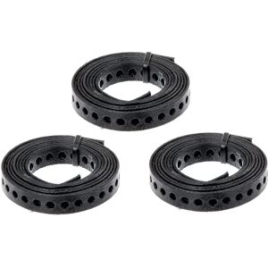 Alberts Cinta perforada con o sin caja de desenrollado revestimiento de plástico negro Ancho 20 mm Longitud 1,5 m Juego de 3 Alberts Cinta perforada con o sin caja de desenrollado revestimiento de plástico negro Ancho 20 mm Longitud 1,5 m Juego de 3