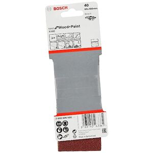 Bosch 3 ud. Estuche de Bandas Lija X440 Best for Wood and Paint (para Madera y Pintura, Grano 40, 60 x 400 mm, Accesorios para Lijadoras Banda)