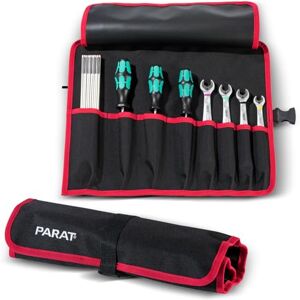 Parat BASIC Roll-Up Case 8 Bolsa enrollable para 8 herramientas de nailon, compacta bolsa de herramientas con cierre de ranura, rollo de herramientas vacío para artesanos, bolsa de herramientas Parat BASIC Roll-Up Case 8 Bolsa enrollable para 8 herramientas de nailon, compacta bolsa de herramientas con cierre de ranura, rollo de herramientas vacío para artesanos, bolsa de herramientas