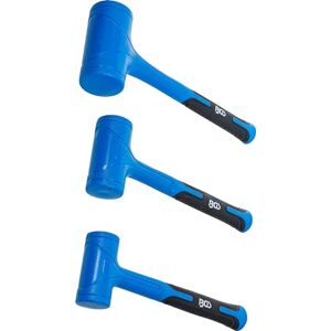 BGS Juego de martillos antirrebote antirrebote Ø 47/55 / 65 mm 450/765 / 1275 g 3 piezas BGS Juego de martillos antirrebote antirrebote Ø 47/55 / 65 mm 450/765 / 1275 g 3 piezas