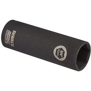 DeWalt 1/2" Drive 3/4 "Impact Deep Socket, Negro, paquete de 1 DeWalt 1/2" Drive 3/4 "Impact Deep Socket, Negro, paquete de 1