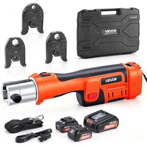VEVOR Herramienta de Prensado de Tuberías 32 kN 18 V, Juego de Herramientas de Prensado para Tubos con Mordazas V15 V22 V28 Perfil V, Prensadora Inalámbrica para Fontanería Incluye Cargador Baterías VEVOR Herramienta de Prensado de Tuberías 32 kN 18 V, Juego de Herramientas de Prensado para Tubos con Mordazas V15 V22 V28 Perfil V, Prensadora Inalámbrica para Fontanería Incluye Cargador Baterías