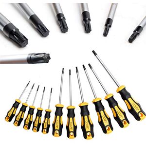 CCLIFE Juego Destornilladores Torx profesionales T6-T40, 11piezas Sin Agujero CCLIFE Juego Destornilladores Torx profesionales T6-T40, 11piezas Sin Agujero