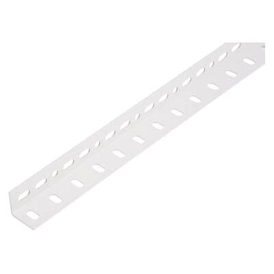 Alberts Conceptor® perfil angular plastificado blanco RAL 9016 perforado 2000 x 25 x 25 Alberts Conceptor® perfil angular plastificado blanco RAL 9016 perforado 2000 x 25 x 25