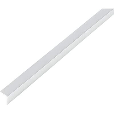 Alberts Perfil angular, autoadhesivo, aluminio, diseño cromado, 2000 x 20 x 20 mm Alberts Perfil angular, autoadhesivo, aluminio, diseño cromado, 2000 x 20 x 20 mm