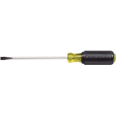 KLEIN TOOLS 605 – 10 1/4-inch Gabinete 25,4 cm resistente vástago redondo punta destornillador KLEIN TOOLS 605 – 10 1/4-inch Gabinete 25,4 cm resistente vástago redondo punta destornillador