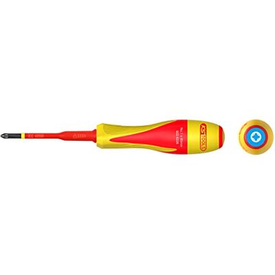 KS Tools POZIDRIV® PZ1 Destornillador doble aislado 1000 V para terminales eléctricos KS Tools POZIDRIV® PZ1 Destornillador doble aislado 1000 V para terminales eléctricos