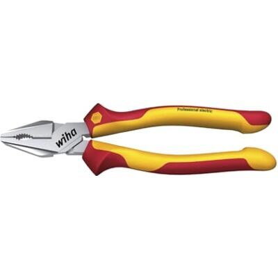Wiha Alicates universales Professional electric con DynamicJoint® y OptiGrip con filo de corte extralargo 225 mm, 9" (26717) Wiha Alicates universales Professional electric con DynamicJoint® y OptiGrip con filo de corte extralargo 225 mm, 9" (26717)