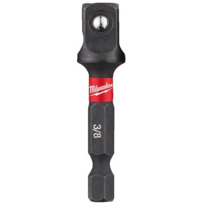Milwaukee 48-32-5031 Shockwave Steel Impact Duty 1/4 pulgada Hex Shank to 3/8 pulgadas Square Socket Adapter Milwaukee 48-32-5031 Shockwave Steel Impact Duty 1/4 pulgada Hex Shank to 3/8 pulgadas Square Socket Adapter