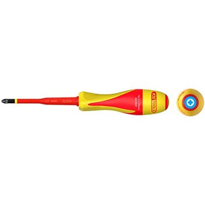 KS Tools POZIDRIV® PZ2 Destornillador doble aislado 1000 V para terminales eléctricos KS Tools POZIDRIV® PZ2 Destornillador doble aislado 1000 V para terminales eléctricos