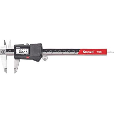 Starrett Calibre electrónico de acero inoxidable; resolución de 0,01 mm y rango de medición de 0 a 150 mm; color negro. Starrett Calibre electrónico de acero inoxidable; resolución de 0,01 mm y rango de medición de 0 a 150 mm; color negro.