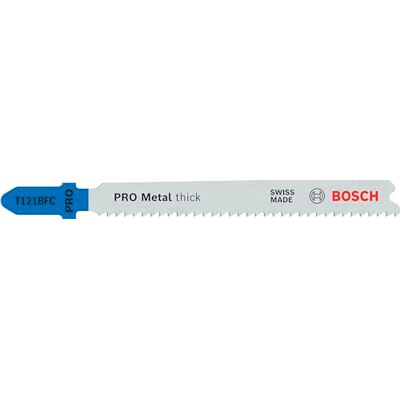 Bosch Pro Metal thick T121BFC Hoja de sierra de calar (para chapas de acero, chapa de acero, longitud de 92 mm, sierra de calar profesional) Bosch Pro Metal thick T121BFC Hoja de sierra de calar (para chapas de acero, chapa de acero, longitud de 92 mm, sierra de calar profesional)