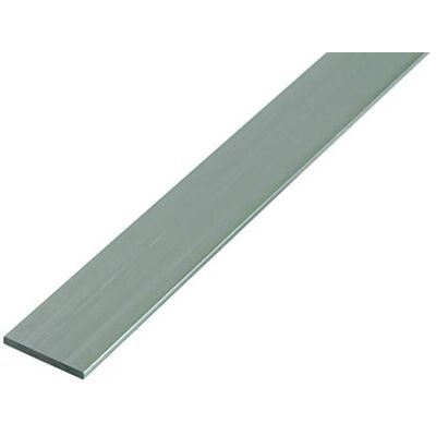 Alberts GAH- 473488 Perfil BA plano en aluminio de calidad premium, longitud de 1 m, ancho de 20 mm, 8 unidades Alberts GAH- 473488 Perfil BA plano en aluminio de calidad premium, longitud de 1 m, ancho de 20 mm, 8 unidades