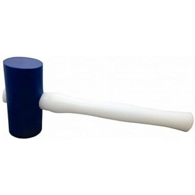 Maya Professional Tools Mazo de herramientas (metal, mango de plástico y mazo blanco), color azul Maya Professional Tools Mazo de herramientas (metal, mango de plástico y mazo blanco), color azul