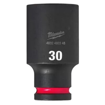 Milwaukee Vaso de Impacto, Largo, 1/2" Conducir, 32mm Tamaño Milwaukee Vaso de Impacto, Largo, 1/2" Conducir, 32mm Tamaño