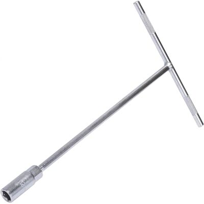 AERZETIX Llave de vaso en forma de T 12 x 300mm con huella hexagonal 6 lados manija en T mecánica automóvil bicicleta en acero Cr-V AERZETIX Llave de vaso en forma de T 12 x 300mm con huella hexagonal 6 lados manija en T mecánica automóvil bicicleta en acero Cr-V
