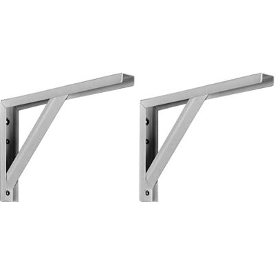 Alberts GAH- 803056 Consola de perfil en U (disponible en varios modelos, galvanizada, altura 175 mm, profundidad 300 mm, 2 unidades) Alberts GAH- 803056 Consola de perfil en U (disponible en varios modelos, galvanizada, altura 175 mm, profundidad 300 mm, 2 unidades)